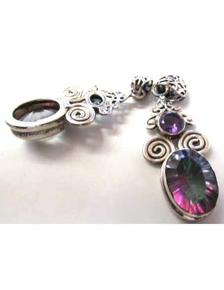 Grand pendentif topaze mystique