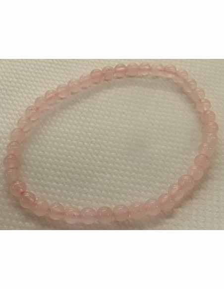Quartz rose 4mm bracelet Quartz rose 4mm bracelet