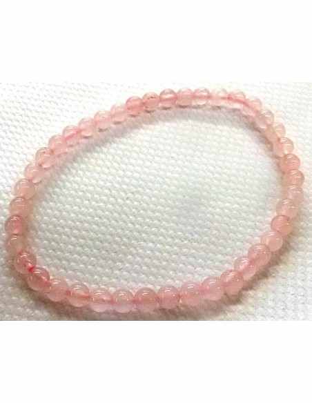 Quartz rose 4mm bracelet Quartz rose 4mm bracelet