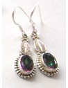 Topaze mystique en boucles d'oreilles