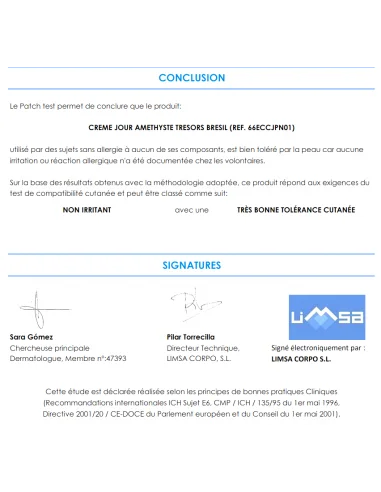 Crème Amethyste  Les Trésors du Brésil