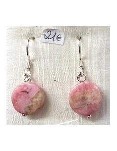 Rhodochrosite boucles argent