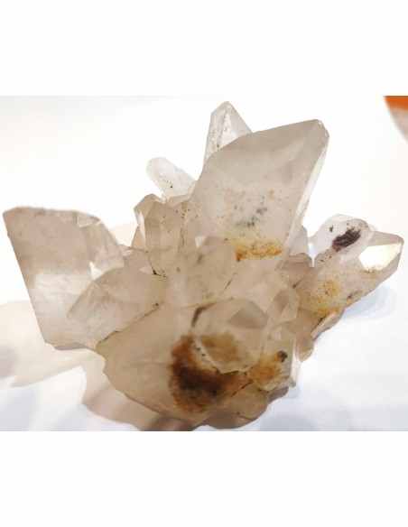 Géode quartz inclusions