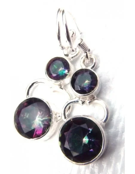 Topaz mysique en boucles d'oreilles