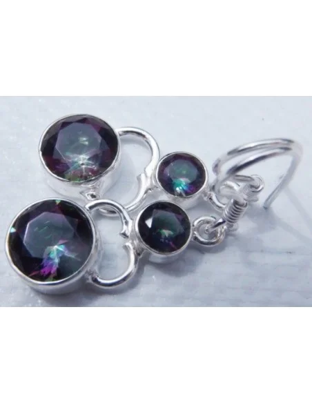 Topaz mysique en boucles d'oreilles