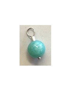 Amazonite 8mm pendentif 2