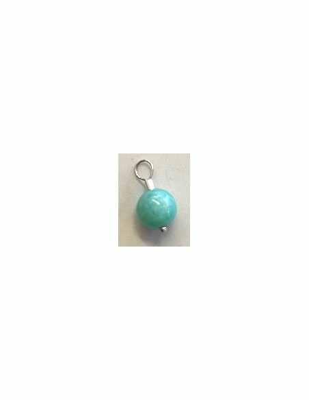 Amazonite 8mm pendentif