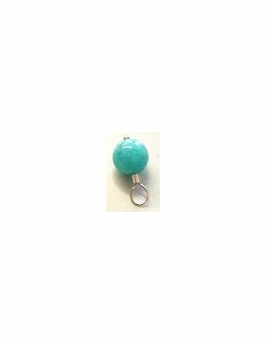 Amazonite 8mm pendentif