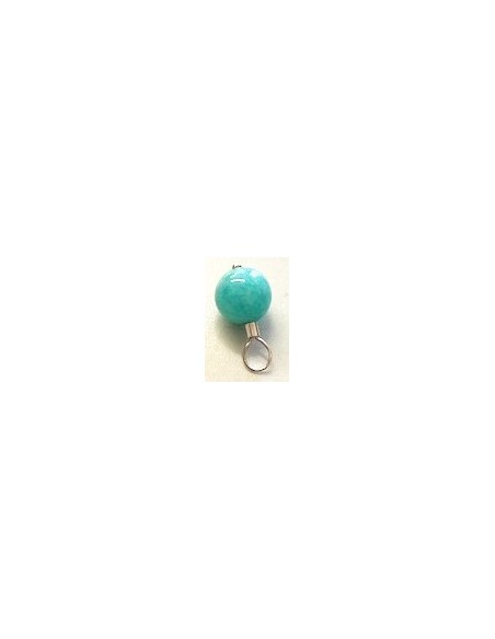 Amazonite 8mm pendentif