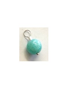 Amazonite 8mm pendentif