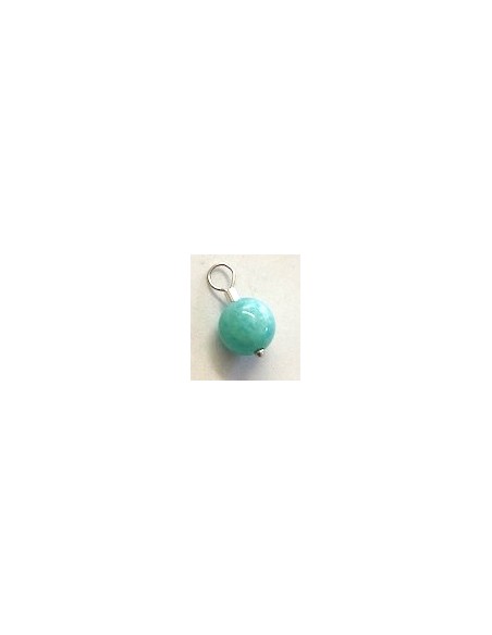 Amazonite 8mm pendentif