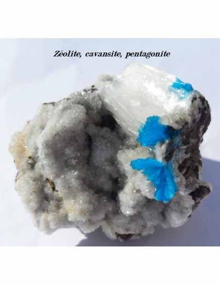 Zéolite, cavansite, pentagonite