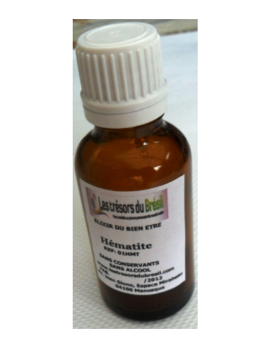 Elixir hématite 30ml. Déséquilibres de polarité