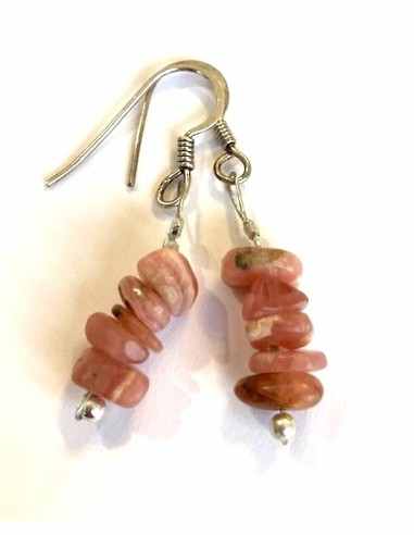 Boucles d'oreilles baroque pierres