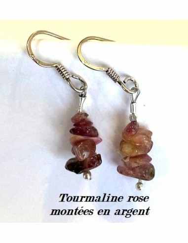 Boucles d'oreilles baroque pierres