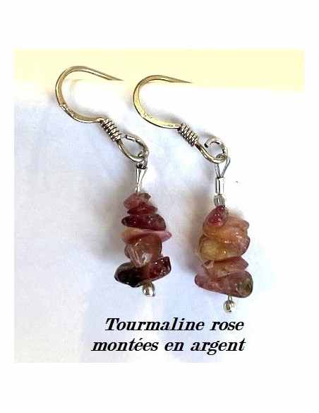 Boucles d'oreilles baroque pierres