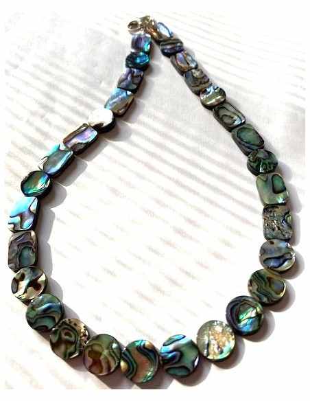 Collier Nacre opalisée 42cm
