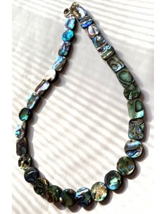 Collier Nacre opalisée 42cm 2