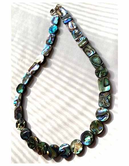 Collier Nacre opalisée 42cm