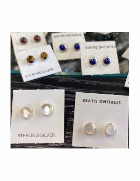 Boucles d'oreilles pierres pouces 5mm