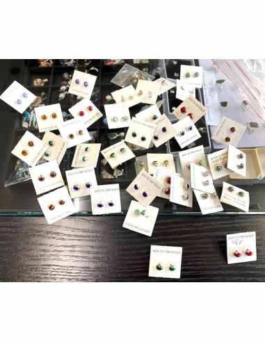 Boucles d'oreilles pierres pouces 5mm