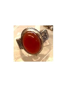 Cornaline bague Taille 58