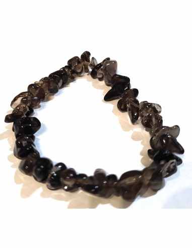 Bracelet baroque quartz fume