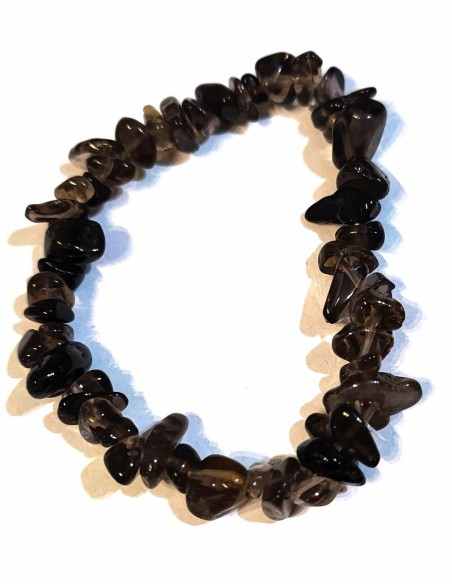 Bracelet baroque quartz fume