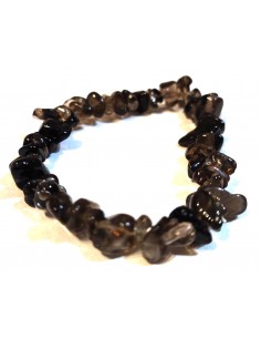 Bracelet baroque quartz fume