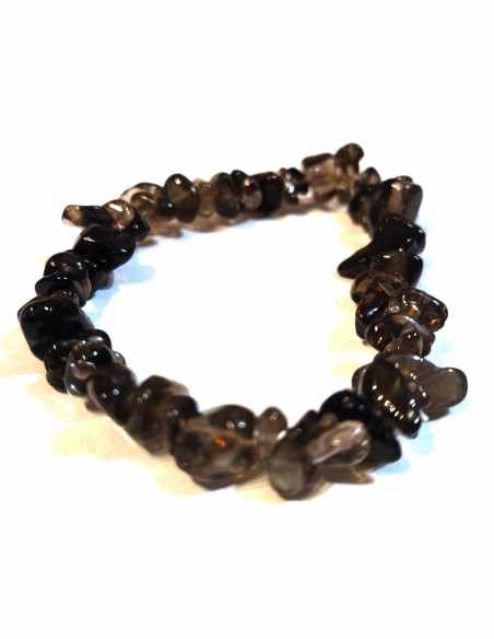 Bracelet baroque quartz fume