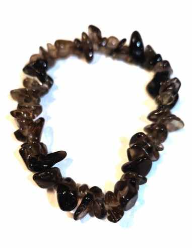 Bracelet baroque quartz fume