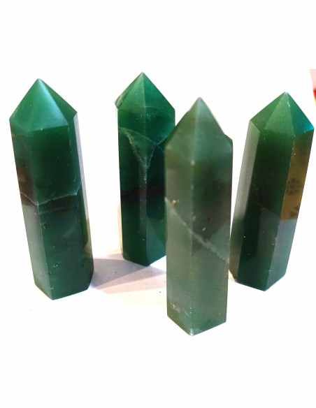 Pointe quartz vert 8cm