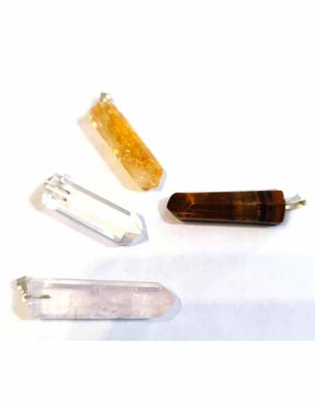 Pendentif pointe en pierre