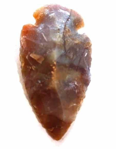 Pointe de flèche jaspe rouge