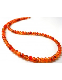 Cornaline collier 4mm 2