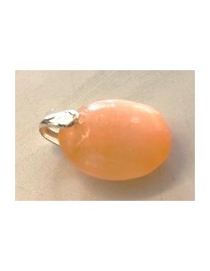 Sélénite pendentif ovale 2