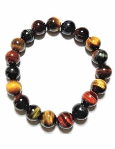 Bracelet oeil de tigre, taureau faucon