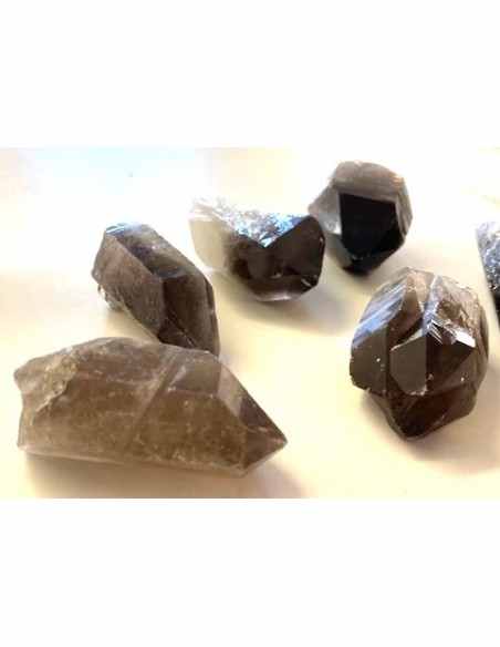 Quartz effumé pointe 50 a 55mm