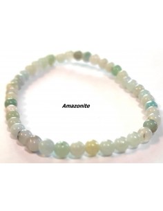 Bracelet amazonite 4mm