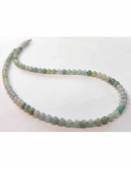 Amazonite 4mm collier