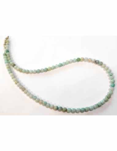 Amazonite 4mm collier