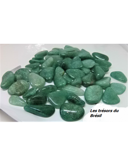 Aventurine verte roulee 10 a 15g.