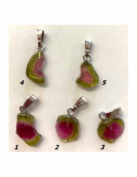 Pendentif Tourmaline Melon d eau