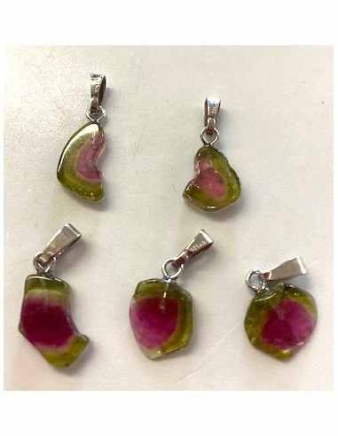 Pendentif Tourmaline Melon d eau