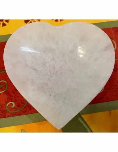 Sélénite blanche Bol cœur