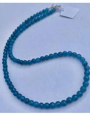 Collier Apatite bleue 4mm