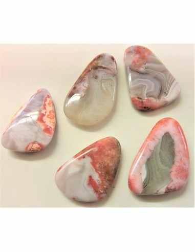 Pierre de lune rose pendentif