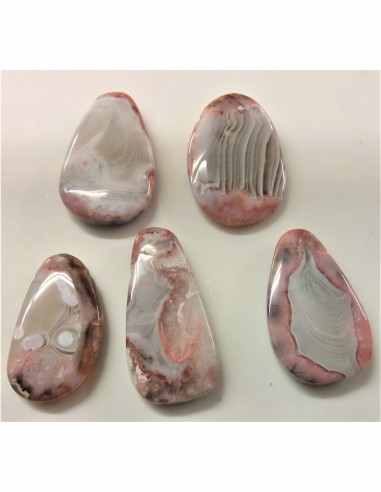 Pierre de lune rose pendentif