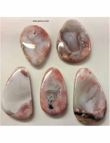 Pierre de lune rose pendentif