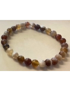 Agate de Botswana 6mm bracelet 2